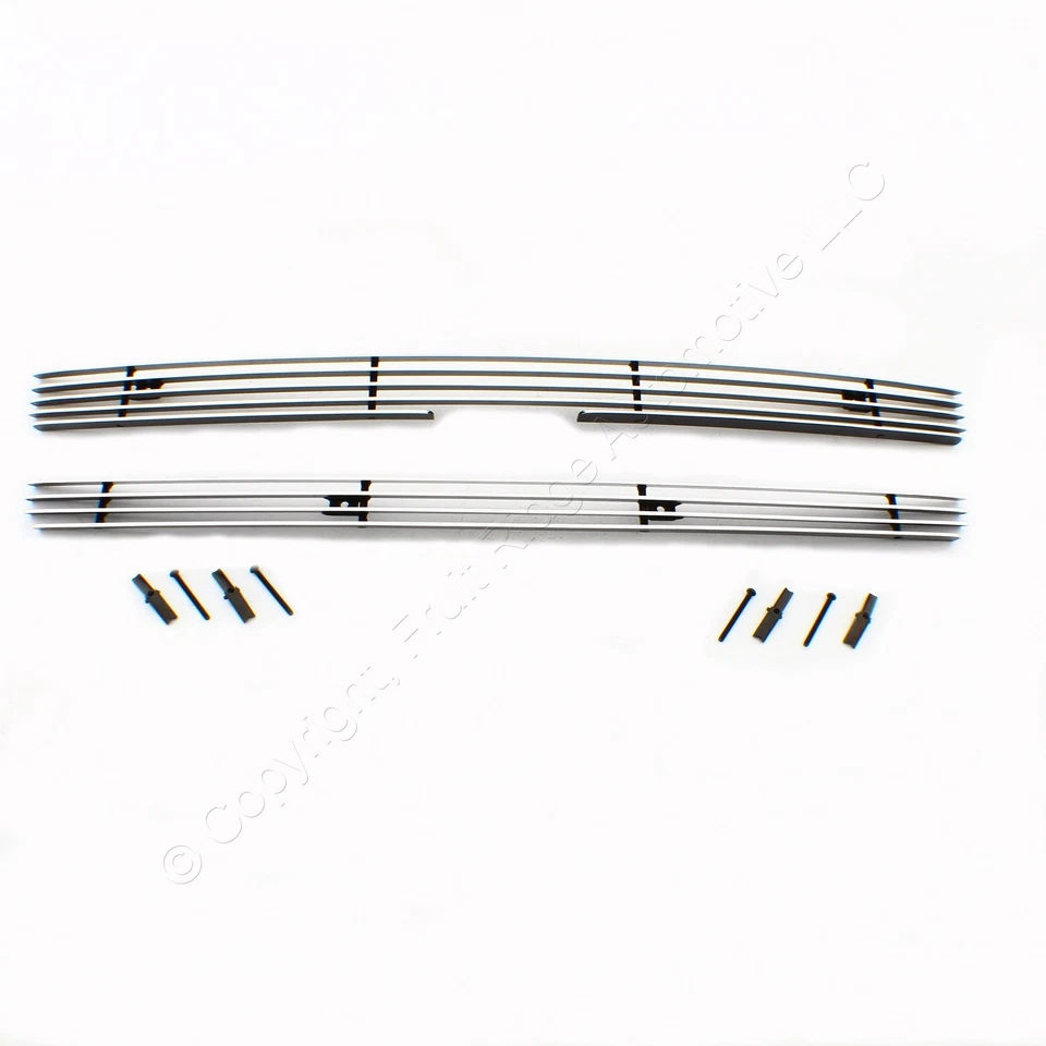 Rejilla de barra de billet superpuesta de carro 41272 aluminio pulido para Trail Blazer 2002 Foto 1 de 3