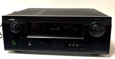 Denon AVR-590 - 5.1 CH Home Theater Surround Sound Receiver TESTED & WORKING! - Image 1 of 4