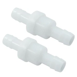 2 Stück 3/8 Zoll (10 mm) Kunststoff Rückschlagventil Widerhaken Schlauch mit Einweg Inline Rückschlagventil - Bild 1 von 5