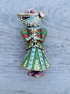 Heidi Daus Swarovski Kristall Maus Brosche - Bild 1 von 8
