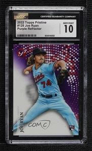 2022 Topps Pristine Purple Refractor /99 Joe Ryan #128 CGC 10 Gem Mint Rookie RC - Picture 1 of 3