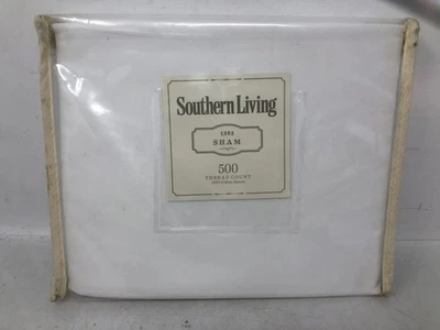 Southern Living Euro Sham 500 Thread Count Heirloom Sateen White - Image 1 of 4