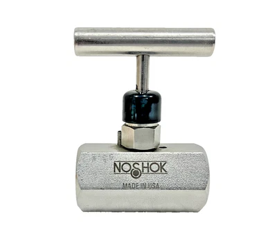 NEW Noshok 404-FFS Needle Valve Hard Seat 1/2 NPT" 316 SS 10,000 Psi - Image 1 of 4