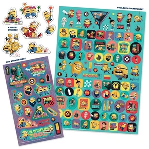 Paquete de 4 mega pegatinas reutilizables Despicable Me - Imagen 1 de 2