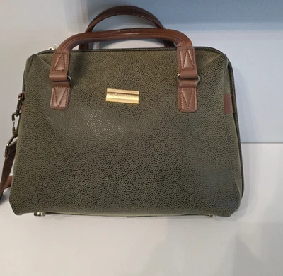 Vintage Unicorn Olive Green Laptop Bag Unisex Briefcase Shoulder Tote Work Bag - Image 1 of 4