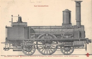 CPA TRAIN / LES LOCOMOTIVES / ANCIENNE MACHINE A VOYAGEURS / CAVE CONSTRUCTEUR - Picture 1 of 2
