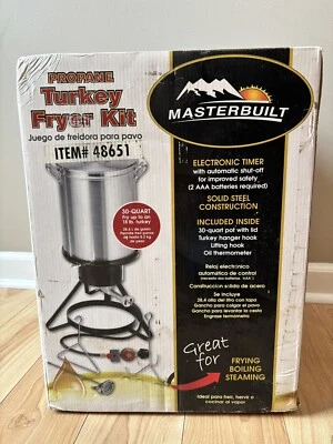 Masterbuilt 30 Quart Turkey, Lobster, Shrimp, Fries Fryer Kit NEW SEALED NOS - Image 1 of 4
