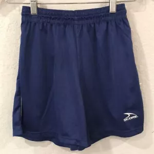 Score Youth M 8 Shorts Blue Soccer Drawstring Soccer Activewear Athletic - Picture 1 of 7