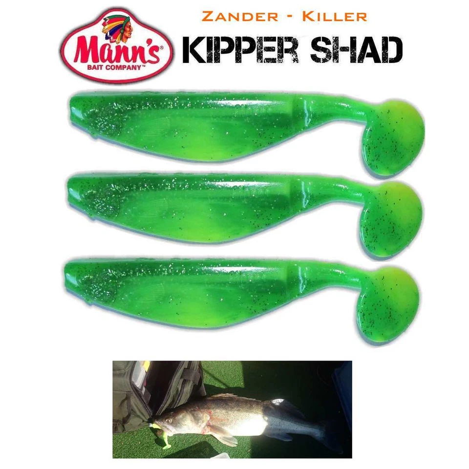 Zander-Killer Mann´s Kipper Shad 10 Stück FIRESHAD in 13 cm - Bild 1 von 1