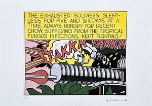 ROY LICHTENSTEIN - Takka Takka  - signed, numbered edition 10/150, 35x50 cm - Picture 1 of 5