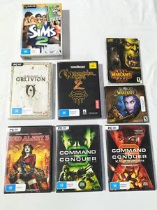 PC Games x7 Oblivion Neverwinter Command & Conquer + Big Lot PC Computer Games - Picture 1 of 9