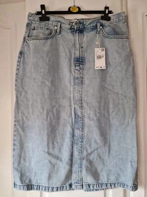 Mango Denim Skirt Size Xl - Image 1 of 4