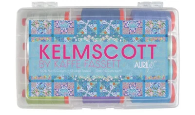 AURIFIL KELMSCOTT BY KAFFE FASSETT 12 SPOOLS 50WT COTTON - Image 1 of 2