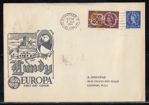 Lundy - Dec 8, 1961, 1961 Europa Cover - Picture 1 of 2