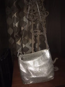 Vintage Whiting & Davis Silver Mesh Hand Bag Purse - Picture 1 of 4