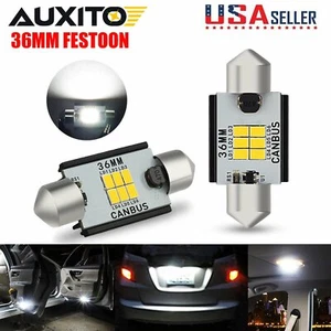 AUXITO CANBUS 36MM LED Festoon Bulbs 3020 SMD White Car Reading Lamp Dome Light - Picture 1 of 12