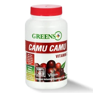 Greens+ Camu Camu Natural Fruit Superfood High Vitamin C Immune Booster, 120 Cap - Picture 1 of 6