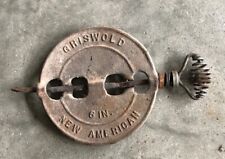 ANTIQUE GRISWOLD CAST IRON STOVE DAMPER 5.5” AMERICAN