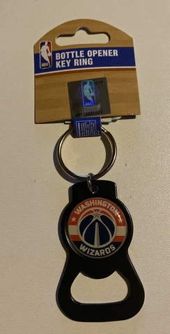 Washington Wizards Black Bottle Opener Keychain New With Tag NBA Cover