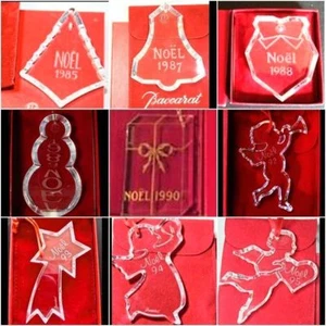 Raro Ornamento Annuale Baccarat Crystal Noel 1983-2000 Edizione Limitata - Foto 1 di 2