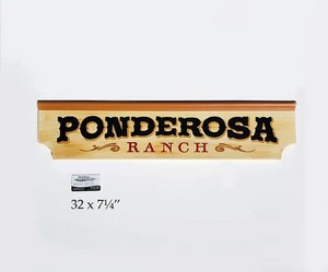 Bonanza Ponderosa Ranch handbemaltes Schild auf Zeder - Bild 1 von 8