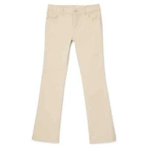 Wonder Nation Jeans Pant Kid Girls Earthen Khaki Size 8 Tough Bootcut Solid - Picture 1 of 3