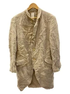 yohji yamamoto POUR HOMME felted/alpaca blend/coat/2/wool/beige - Picture 1 of 6