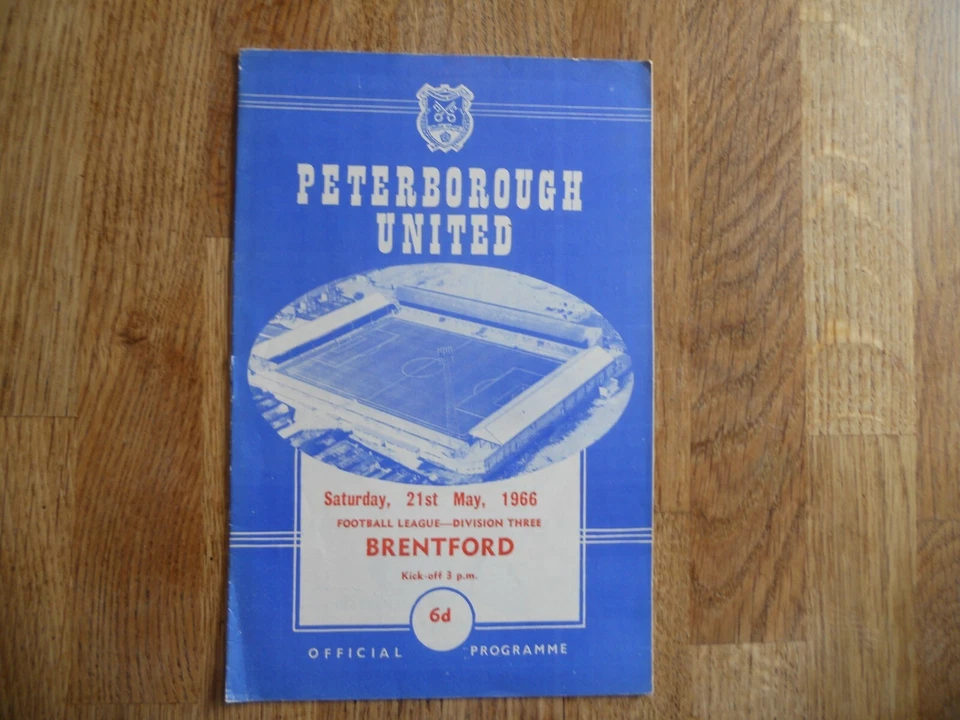 Peterborough United v Brentford, Div 3, 1965/6, 21.05.66 - Image 1 of 1