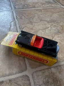Matchbox die cast MB42 1957 T Bird  Convertible BLACK 1983 - Picture 1 of 2