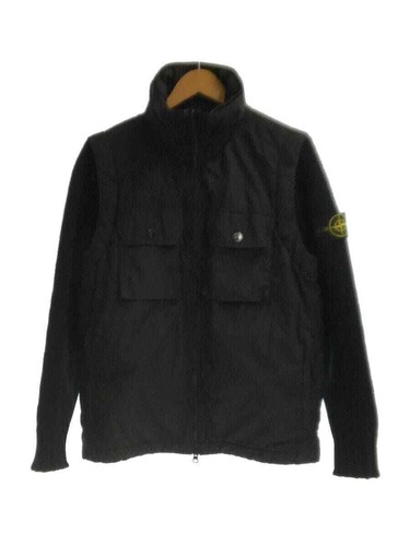 STONE ISLAND Giacca Imbottita Tagliata Nylon Nero S Usata