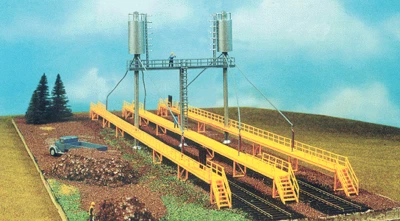 DIESEL FUELING & SANDING RACK 2 TRACK with 3 SERVICE WALKWAYS  HO Scale KIT  NEW - Image 1 of 4