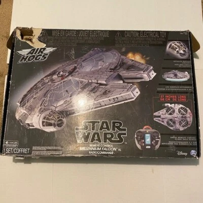 Star Wars Drone RC Millennium Falcon XL Flying Drone 2.4GHz AirHogs Read - Image 1 of 4