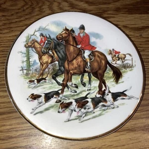 Vintage Rydalia Ware Plate Fox Hunting 4-3/4", Harry Hancock tunstalli Ltd  (#1) - Picture 1 of 4