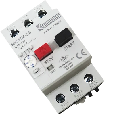 FRANK EISELT Motorschutzschalter 2.5A Kompressor Passend Putzmachine PFT G4 Start- Stop Buton