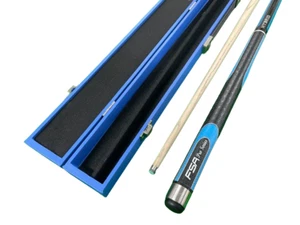 Blue FSA Hybrid Grip Pool Cue + Blue Case Combo - Picture 1 of 4