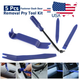 5 unit Car Trim Removal Tool Kit Interior Door Panel Clip Fastener Removal Set - Picture 1 of 8