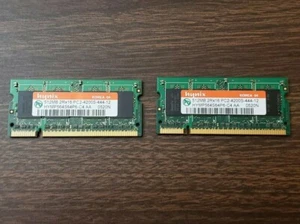 Hynix PC2-4200 2x512 MB (1GB Kit) SO-DIMM 533 MHz DDR2 SDRAM (HYMP564S64P6-C4) - Picture 1 of 4