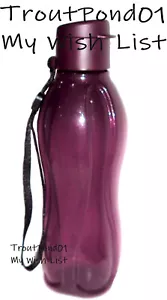 TUPPERWARE ECO bottiglia 16 oz scintillante Merlot glitter viola flip top polso - Foto 1 di 4