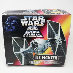 VINTAGE 1995 90s HASBRO KENNER STAR WARS THE POWER OF THE FORCE POTF TIE FIGHTER - Picture 1 of 10