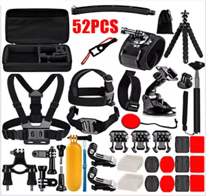 52 in 1 Action Kamera Zubehör Set Kompatibel mit GoPro Hero 12 11 10 9 7 6 5 4 - Bild 1 von 14
