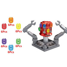 RARE * Lego Marvel Infinity Gauntlet With 6Pcs Power Stones Thanos Gloves New