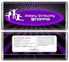Trampoline Personalized Birthday Party Candy Bar Wrappers - Candy Favor