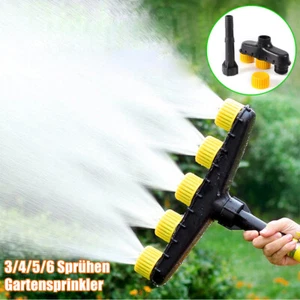 Rasensprenger Garten Sprinkler 3/4/5/6 Weg Bewässerung Landwirtschaft Zerstäuber - Bild 1 von 15