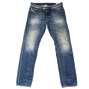 Diesel Herren Jeans Tapered Regular Slim Mid Blue Washed Faded Belther W34 L32 * - Bild 1 von 13