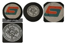 CHICOUTIMI SAGUENEENS VINTAGE CMJHL OFFICIAL HOCKEY PUCK RARE MADE IN 🇨🇿 