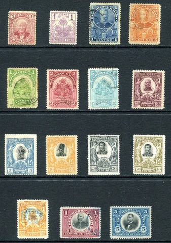 Haiti 1887 - 1915 Used and Unused Lot Cover