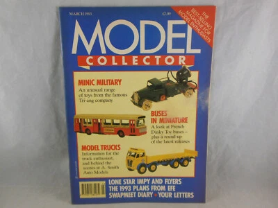 Model Collector March 1993 Minic Military, Buses in Miniature & Model Trucks  - Image 1 of 3