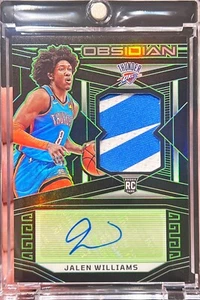 2022-23 Obsidian Jalen Williams RPA Rookie Green Etch Auto Patch /25 RC OKC - Bild 1 von 1