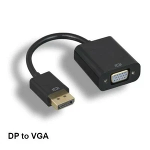 Adaptador de video Kentek DisplayPort a VGA HD-15 para PC MAC LCD proyector monitor - Imagen 1 de 2