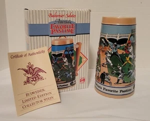 1990 Budweiser Salutes America's Favorite Pastime Baseball Stein, CS124 - Picture 1 of 6